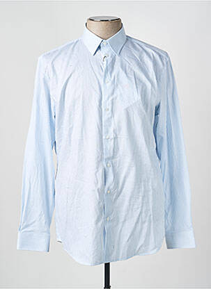 Chemise manches longues poignets boutonnés bleu SELECTED homme