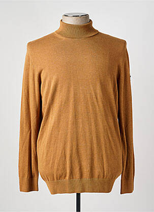 Pull col roulé marron PRESLEY AND SUN homme