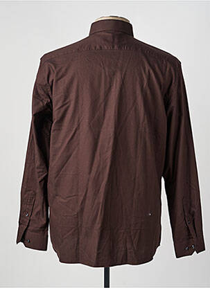 Chemise manches longues marron JACK & JONES homme
