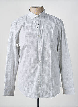 Chemise manches longues blanc JACK & JONES homme