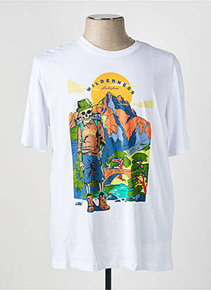 T-shirt blanc JACK & JONES homme