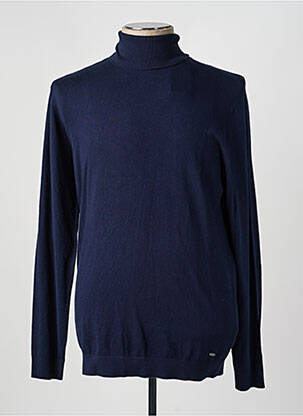 Pull col roulé bleu PETROL INDUSTRIES homme