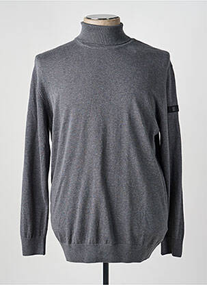 Pull col roulé gris PRESLEY AND SUN homme