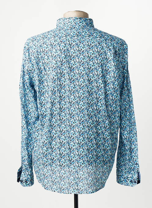 Chemise manches longues bleu DELAHAYE homme