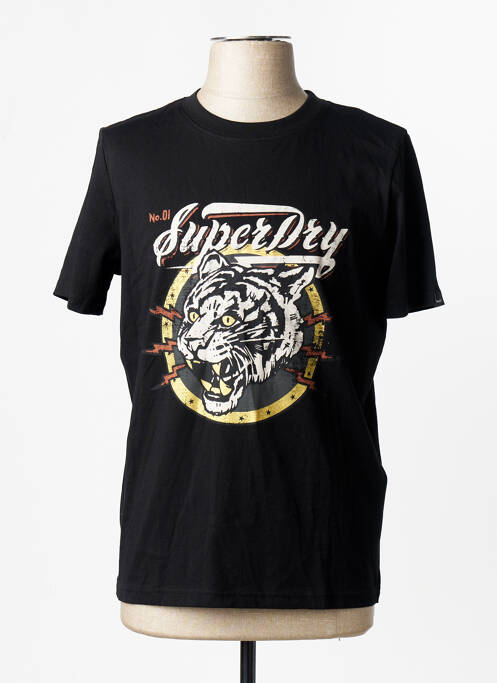 T-shirt noir SUPERDRY femme
