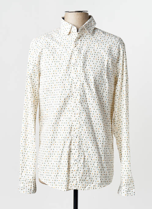 Chemise manches longues manches longues beige TOM TAILOR homme