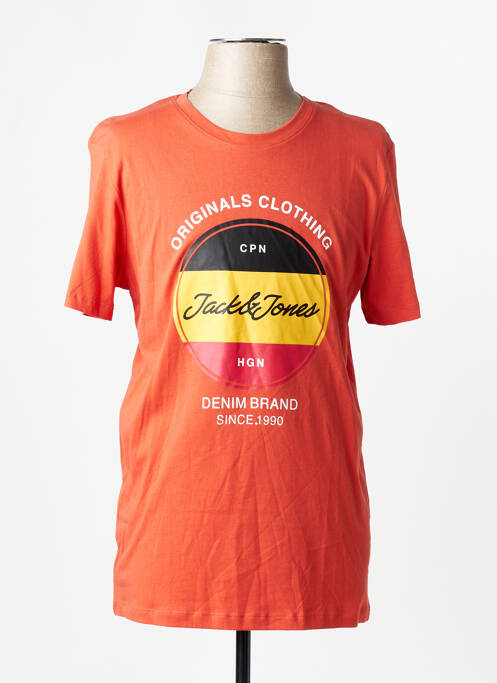 T-shirt orange JACK & JONES homme