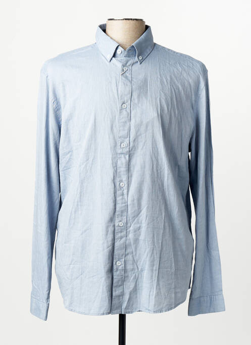 Chemise manches longues manches longues bleu TOM TAILOR homme