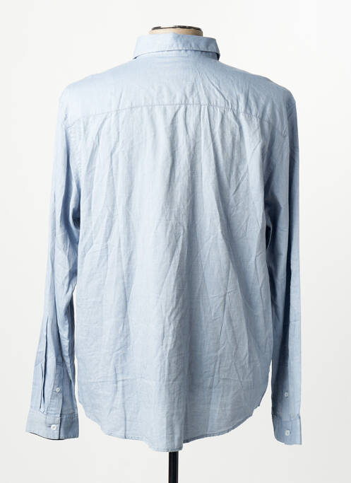Chemise manches longues manches longues bleu TOM TAILOR homme