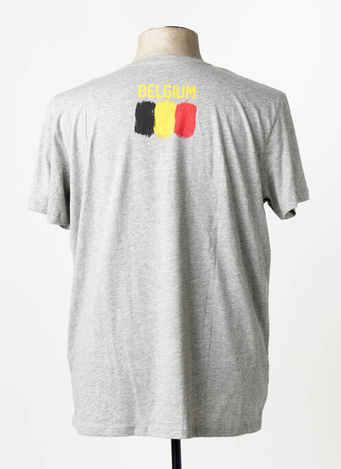 T-shirt coupe droite gris JACK & JONES homme
