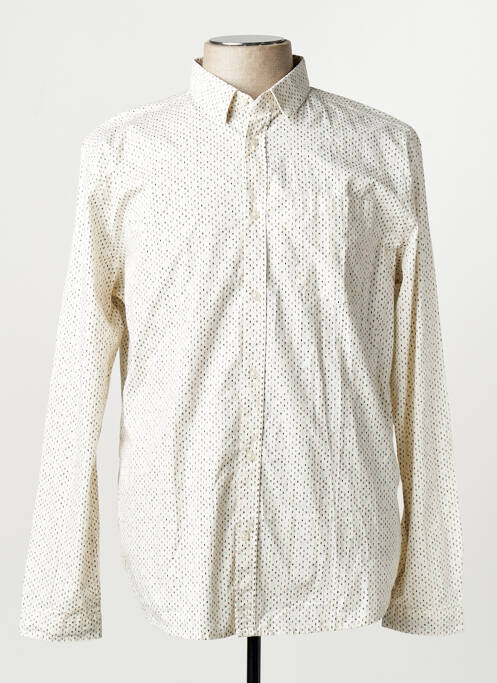 Chemise manches longues manches longues blanc TOM TAILOR homme