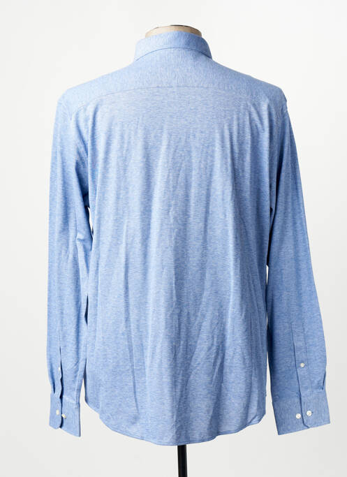 Chemise manches longues poignets boutonnés bleu SELECTED homme