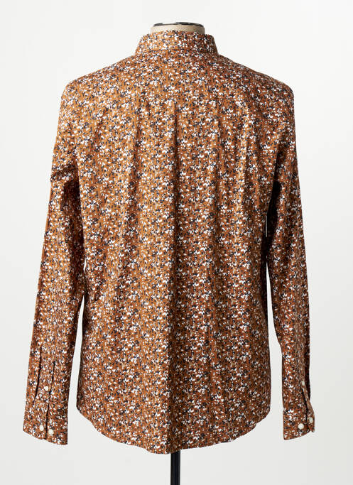 Chemise manches longues marron JACK & JONES homme
