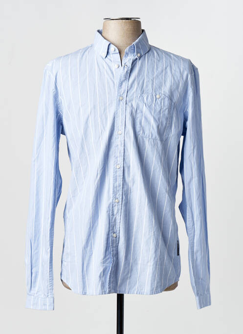 Chemise manches longues bleu TOM TAILOR homme
