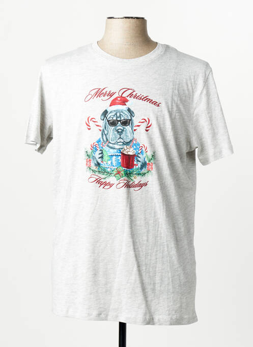 T-shirt blanc JACK & JONES homme