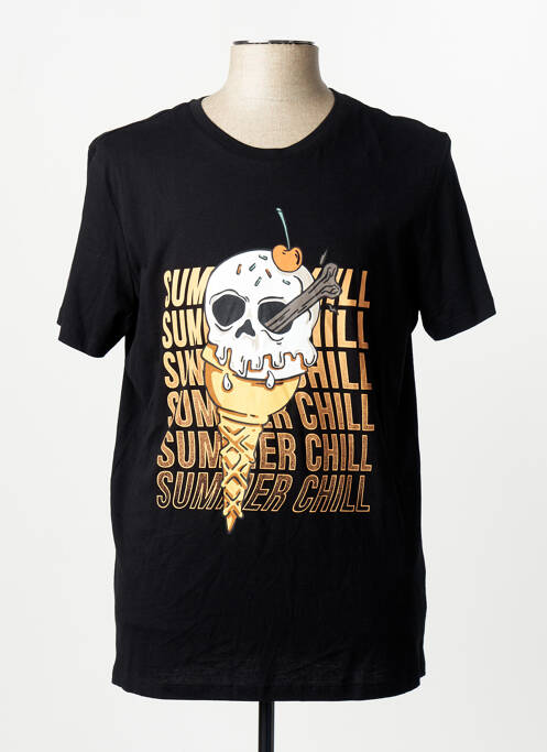 T-shirt noir JACK & JONES homme
