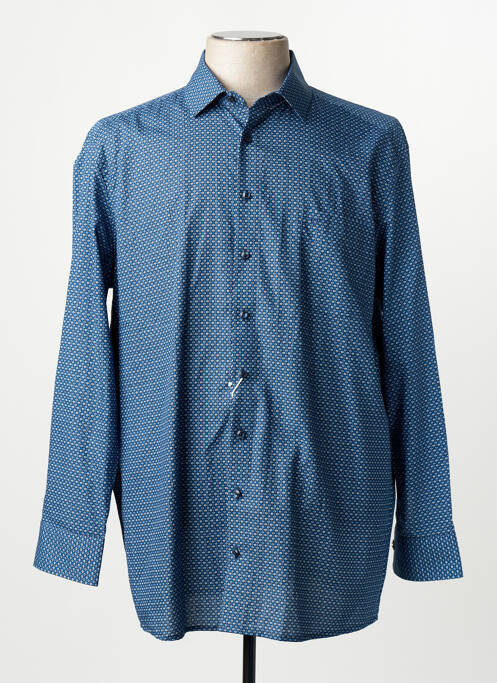Chemise manches longues bleu OLYMP homme
