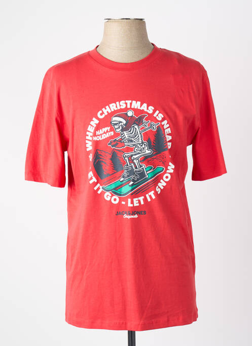 T-shirt rouge JACK & JONES homme