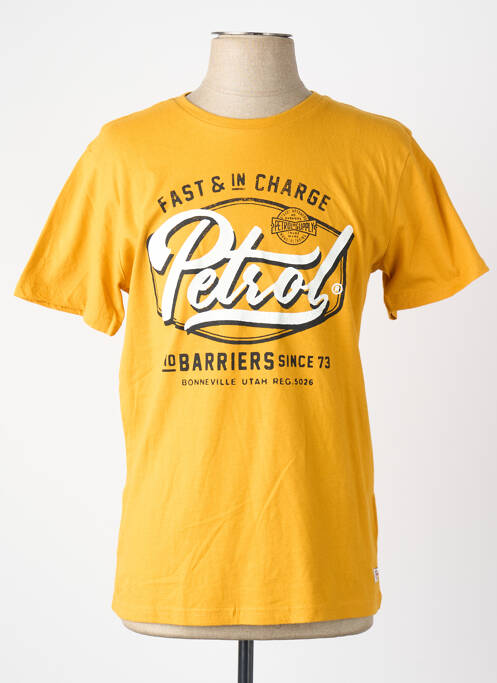 T-shirt jaune PETROL INDUSTRIES homme