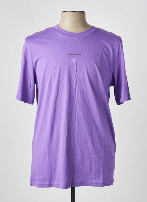 T-shirt manches courtes manches courtes violet JACK & JONES homme
