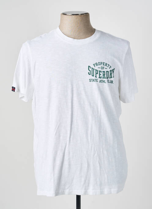 T-shirt blanc SUPERDRY homme