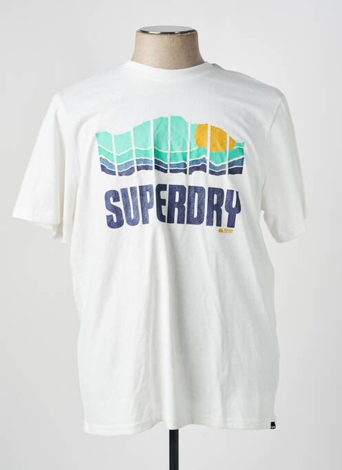 T-shirt blanc SUPERDRY homme