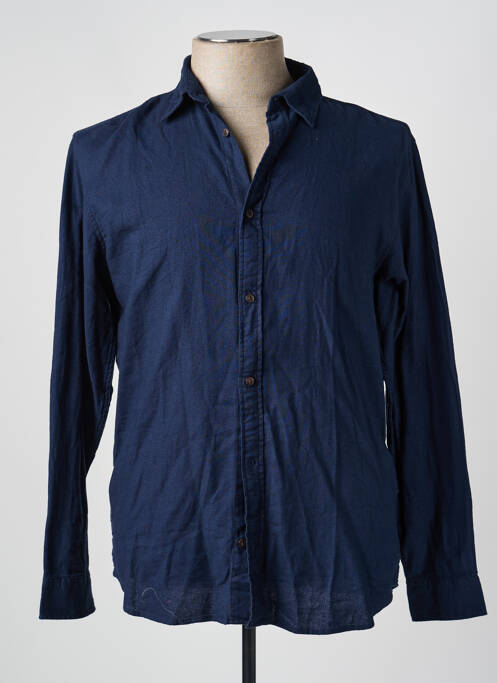 Chemise manches longues bleu JACK & JONES homme