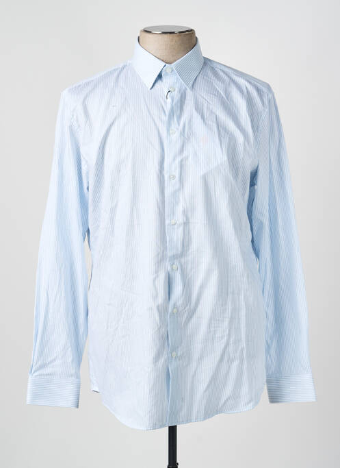Chemise manches longues poignets boutonnés bleu SELECTED homme