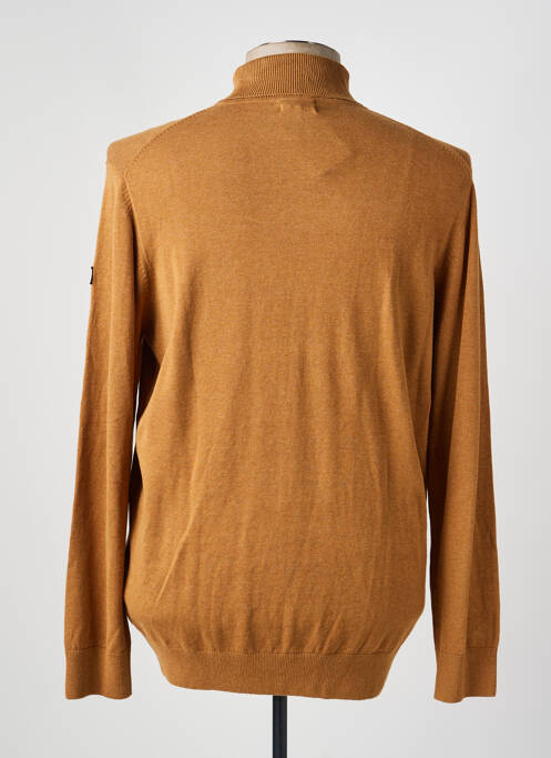 Pull col roulé marron PRESLEY AND SUN homme