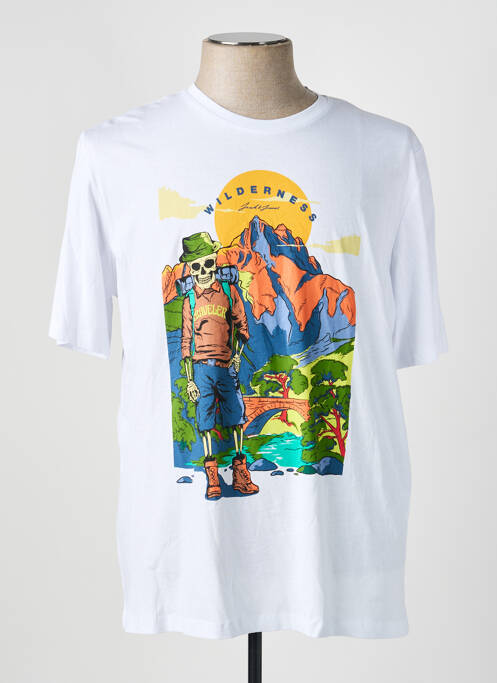 T-shirt blanc JACK & JONES homme