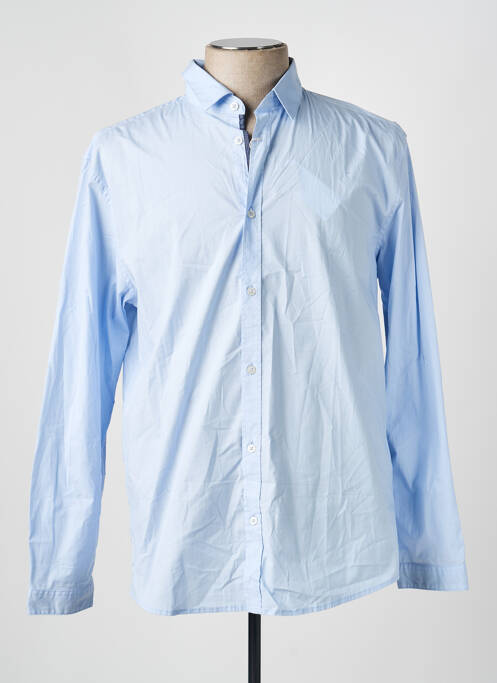 Chemise manches longues manches longues bleu TOM TAILOR homme