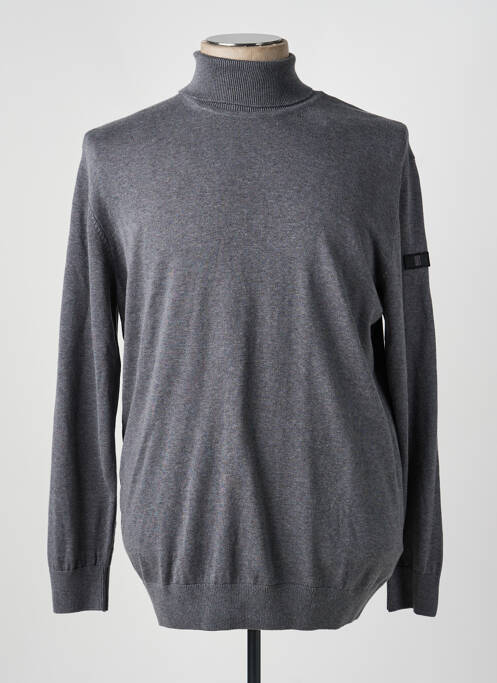 Pull col roulé gris PRESLEY AND SUN homme
