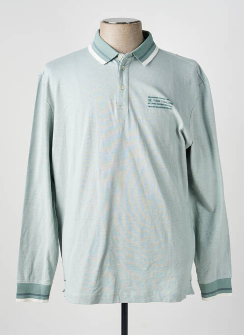 Polo manches longues manches longues vert TOM TAILOR homme