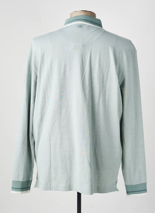 Polo manches longues manches longues vert TOM TAILOR homme