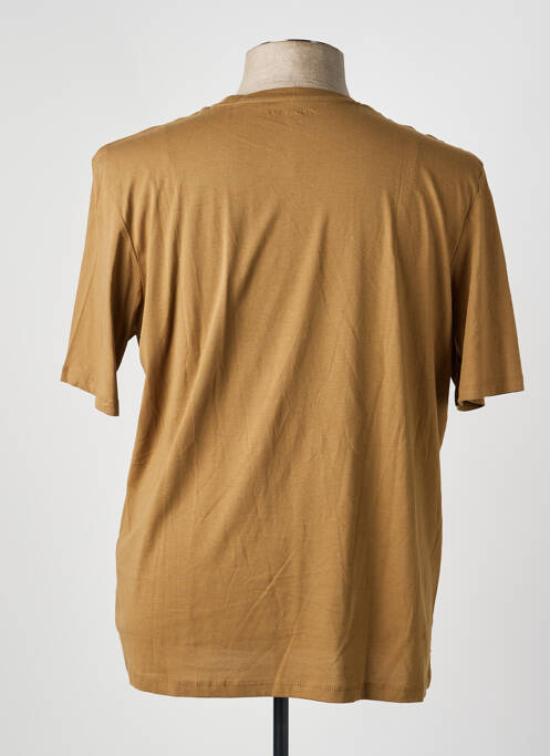 T-shirt manches courtes manches courtes marron JACK & JONES homme