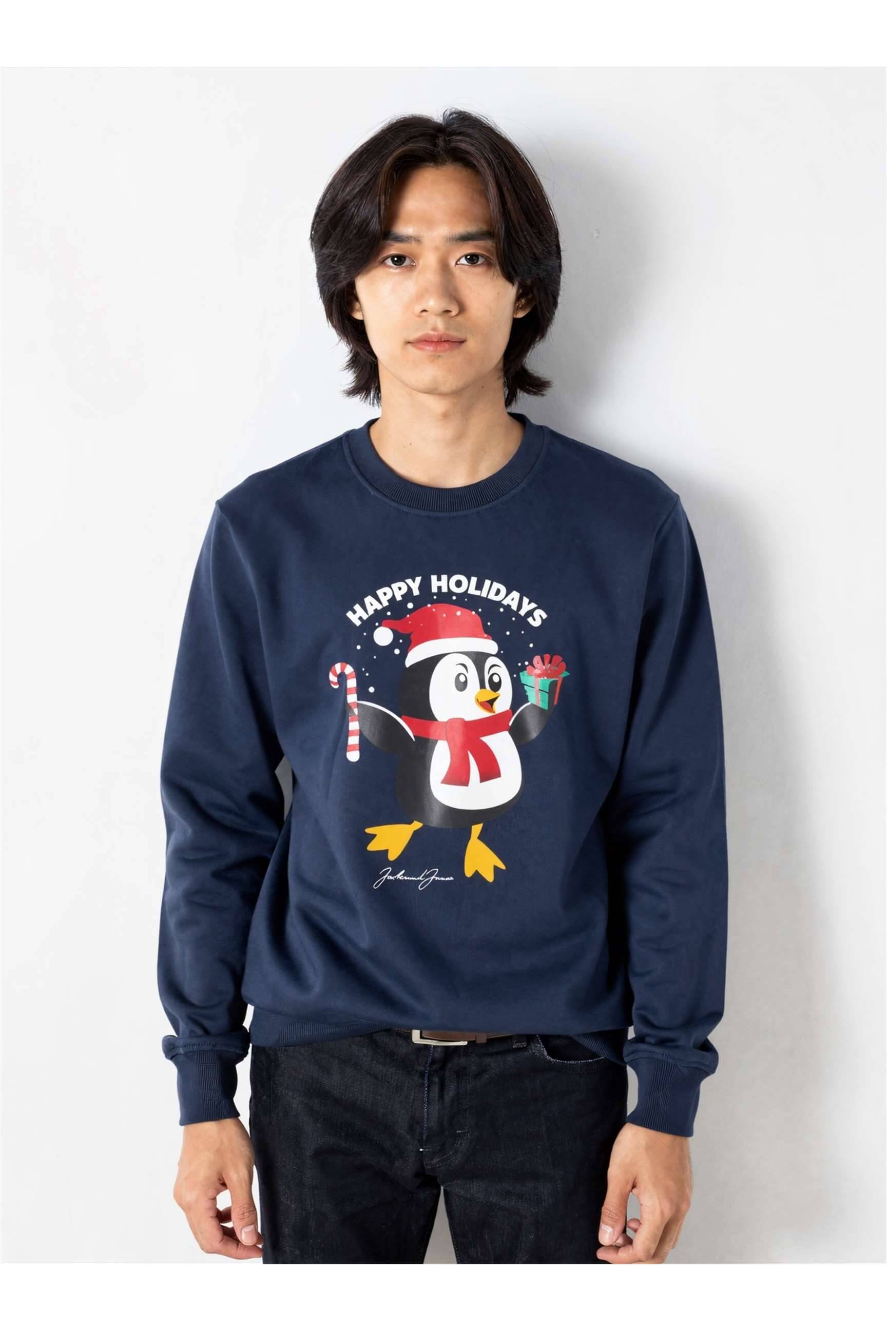 T-shirt bleu JACK & JONES homme