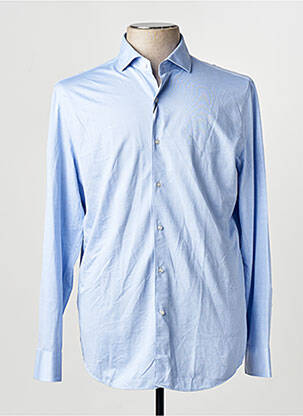 Chemise manches longues bleu MANGO homme
