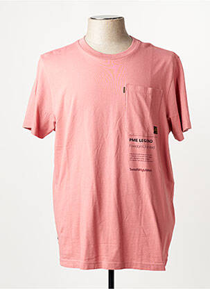 T-shirt coupe droite manches courtes rose PME LEGEND homme