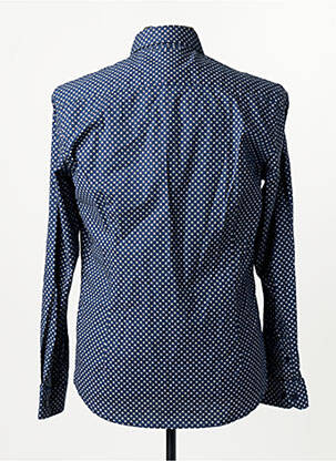 Chemise manches longues bleu DELAHAYE homme