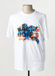 T-shirt manches courtes manches courtes blanc JACK & JONES homme