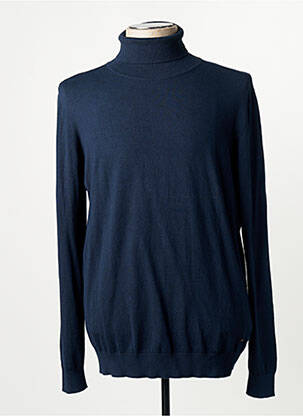 Pull col roulé bleu PETROL INDUSTRIES homme