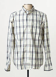 Chemise manches longues beige TOM TAILOR homme