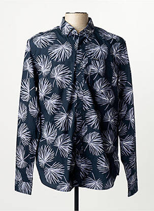 Chemise manches longues bleu GARCIA homme