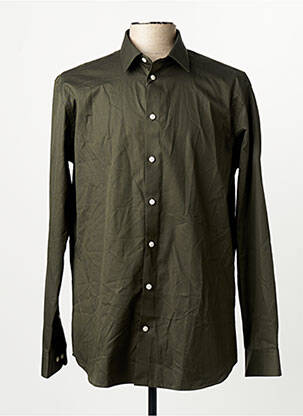 Chemise manches longues manches longues vert fonce SELECTED homme