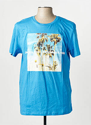 T-shirt bleu JACK & JONES homme
