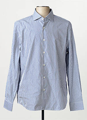 Chemise manches longues bleu MANGO homme