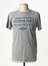 T-shirt gris PETROL INDUSTRIES homme