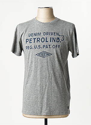 T-shirt gris PETROL INDUSTRIES homme
