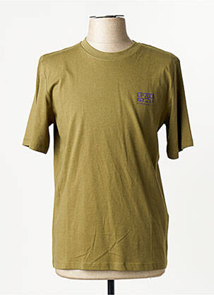 T-shirt coupe droite manches courtes vert JACK & JONES homme