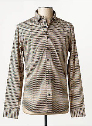 Chemise manches longues marron NO EXCESS homme